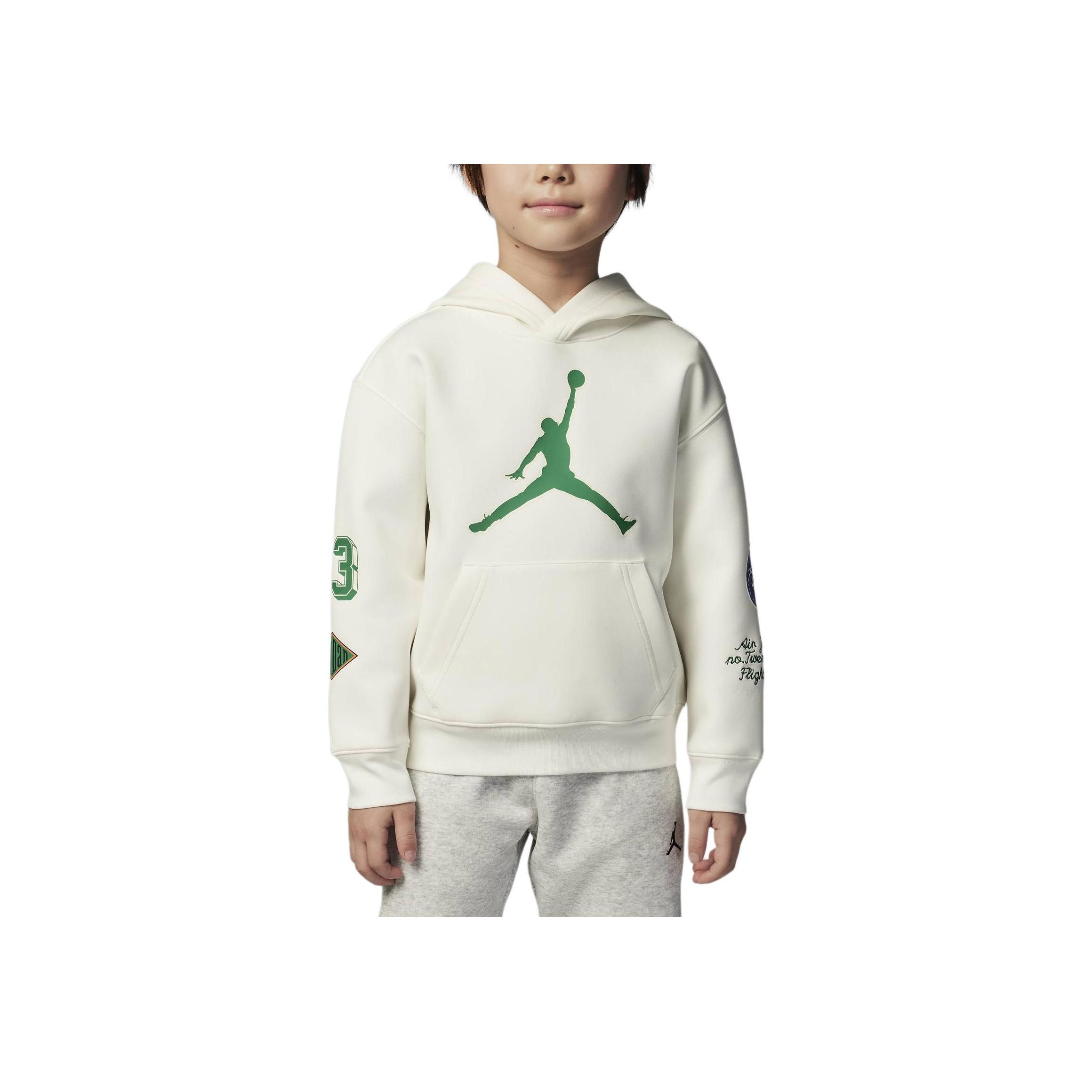 Jordan Air Court Of Legends Pullover Knit Hoodie Long Sleeve Kids hoodies Canvas-White II0257-133 M