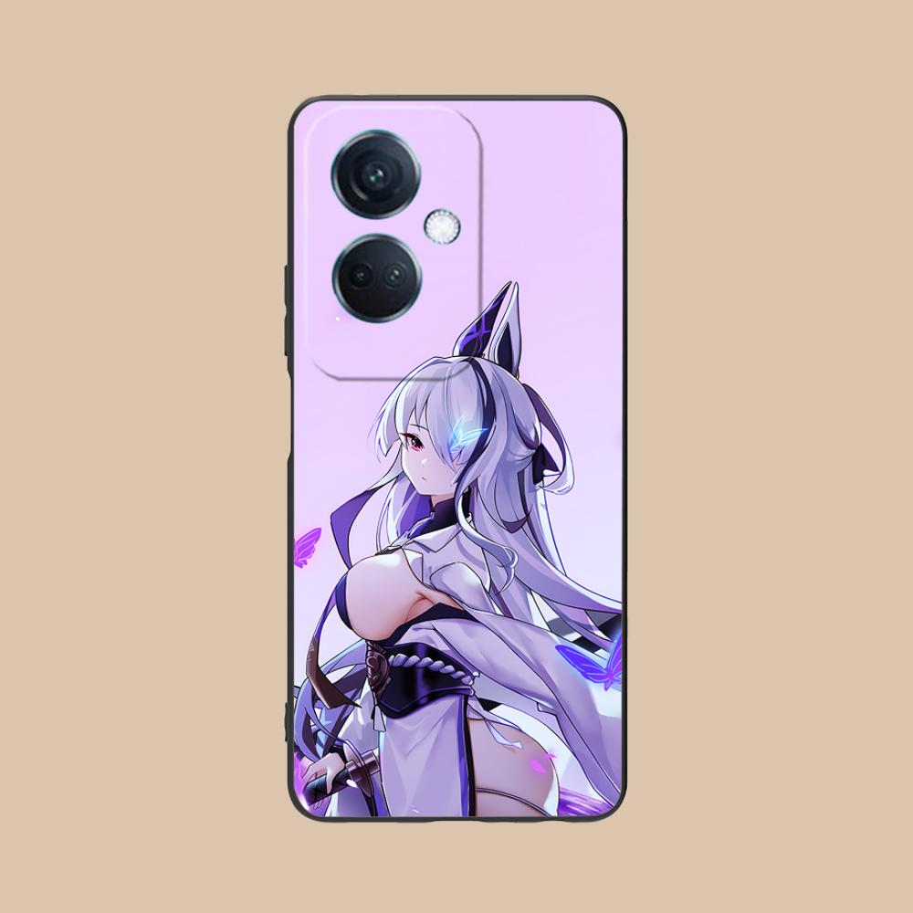 Azur Lane Unzen Matte TPU Mobile Phone Case for OPPO Reno 14 13 12 11 10 9 8 7 6 5 F T Pro 5G Colorful Printing Cover