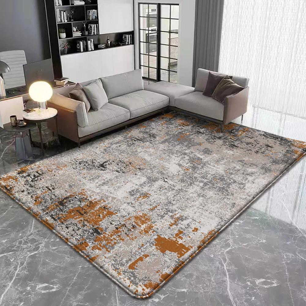Modern Flannel Floor Carpet Anti-Skid Machine Washable Area Rug for Home Kitchen Living Room Bedroom Decor Floor Mat
