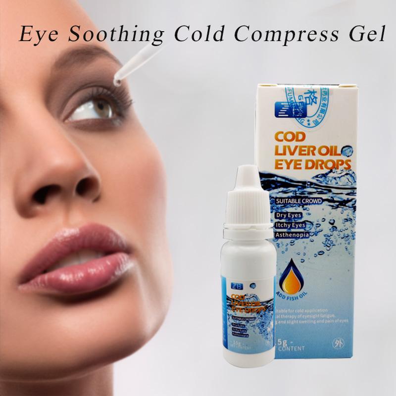 Augentropfen Lebertran Augentropfen Schutzsalbe gegen Augenermüdung Trocken Verbesserung der Sehkraft Augenschönheitspflege Entspannungsmassage Augenpflege