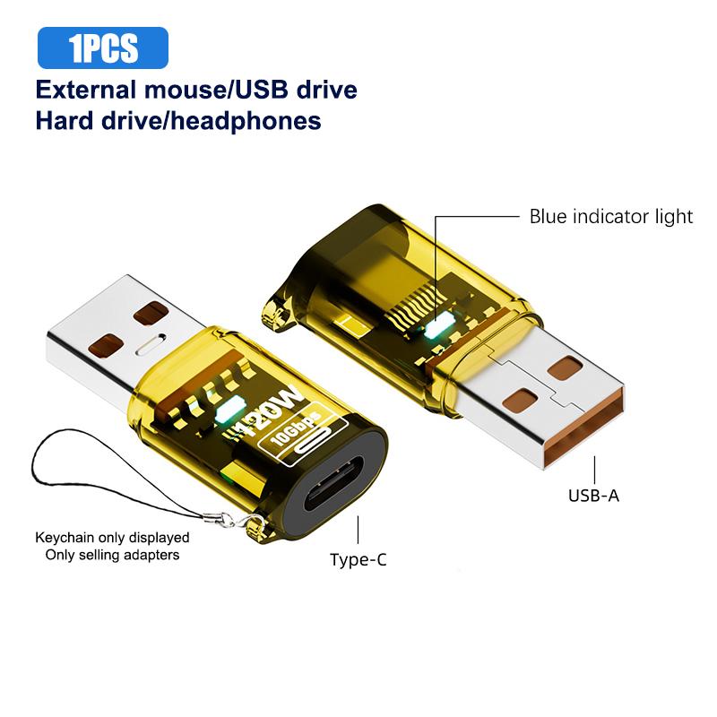 120W Usb To Type C Otg Adapter Usb A Male To Type C Female Cable Converter For Macbook Iphone Ipad Huawei Matepad Xiaomi Laptops
