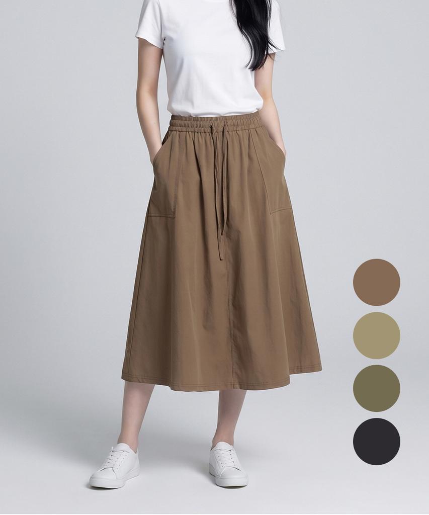 Kim Young Joo Golf Summer Cool Flare Fit Pocket Stretch Women'S Elastic Skirt Kqmlsk87