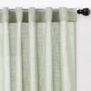 Homaxy Linen Semi Sheer Curtain 2 Panels Light Filtering Drapes with Rod Pocket Back Tab for Living Room Bedroom Farmhouse Decor