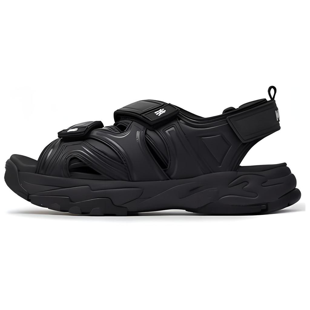 MLB Sandal Chunky Mask Lightweight Comfortable Beach Sandals Unisex Sandals Black 3ASDRNS43-50BKS