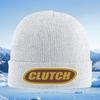 CLUTCH Text Logo Design Oval Shape Men Women Unisex Knitted Hat Beanie Pullover Cap Winter Thermal Warm Christmas Outdoor Cyclin