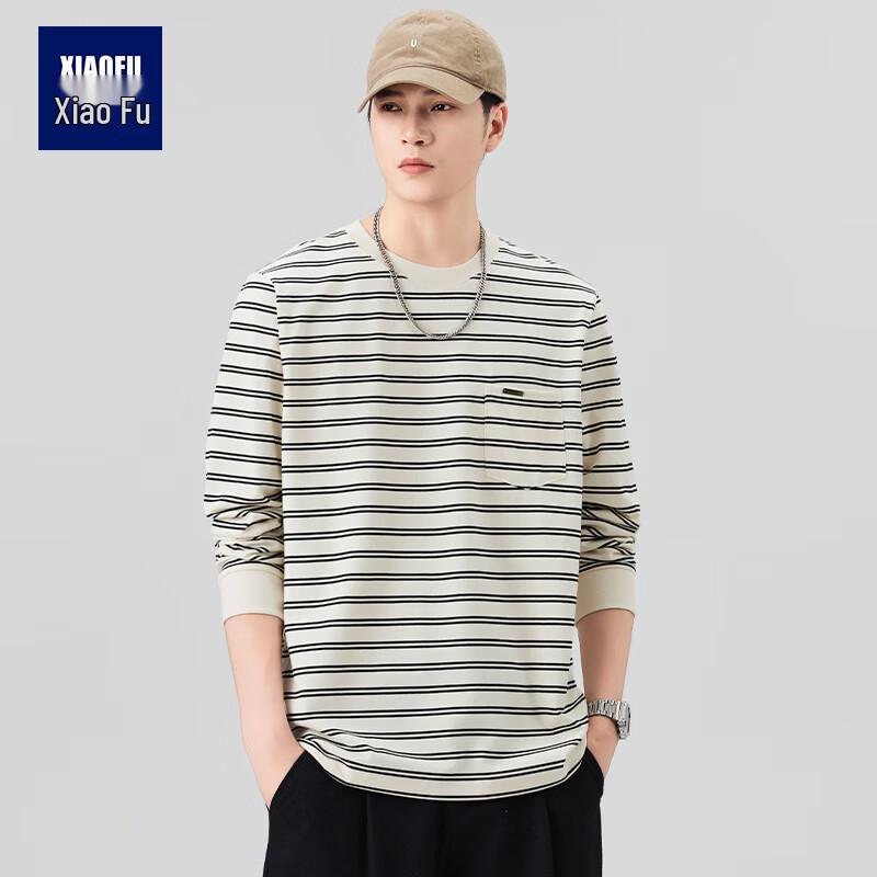 Men s Striped Long-Sleeve T-Shirt 2XL