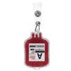 Multi-Function Retractable Badge Holder Acrylic Name Tag Clip for Nurse Office Worker Hospital Staff Portable Id Card Holder