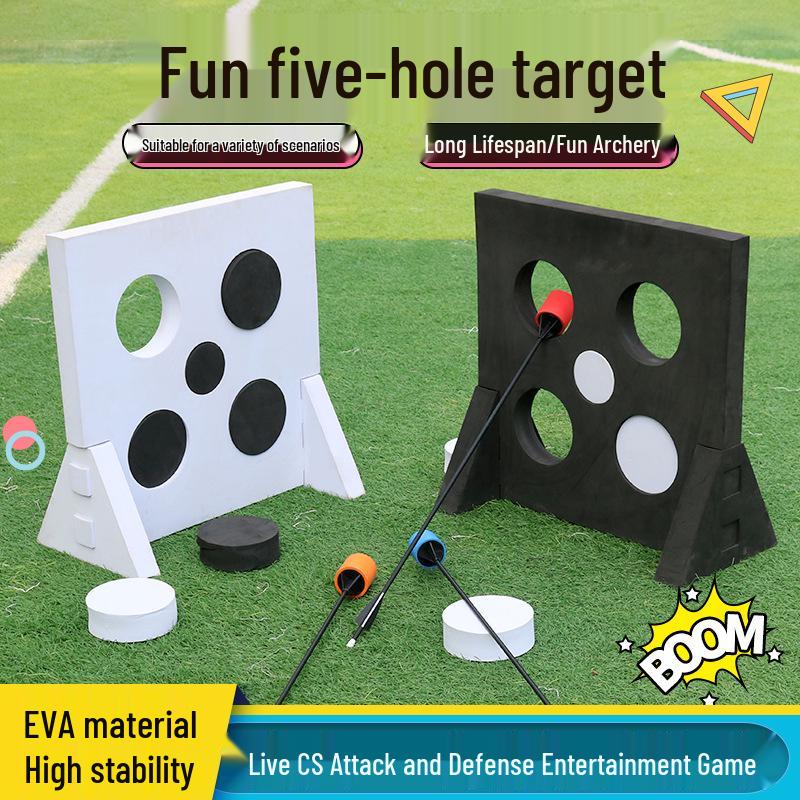 CS Archery Fun Target: Sponge Arrows EVA Material - Offensive & Defensive Five-Ring Circle Target
