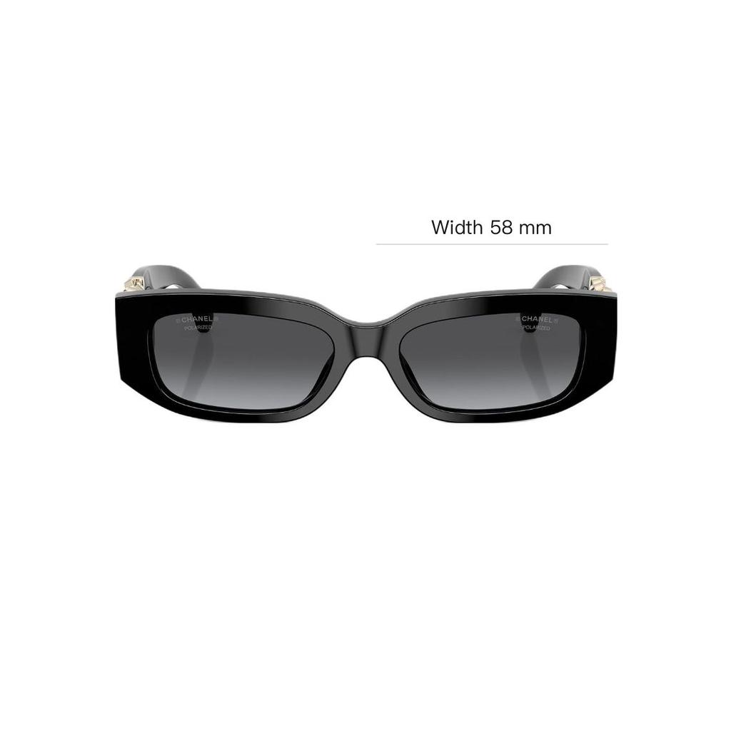 Chanel Full Frame Design Rectangular Sunglasses Women sunglasses Black CH5544