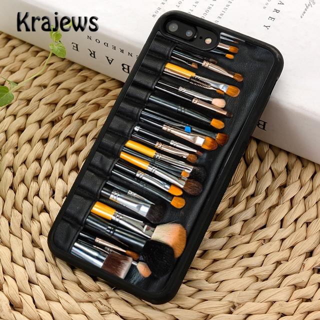 Krajews Makeup eyebrow pencil  Printed Soft Phone Case For iPhone 17 Air 16 15 14 plus 11 12 13 pro max coque Fundas