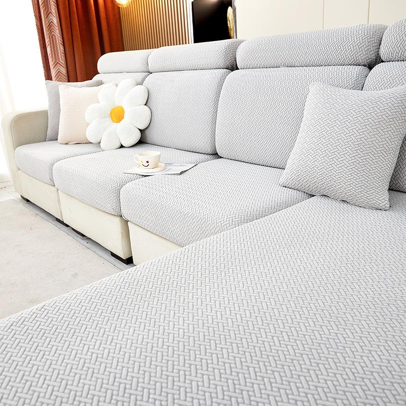 Jacquard Velvet Sofa Cover Non-slip Sofa Cover Cover All-inclusive Four Seasons Universal Elastic Cover Hats Simple Modern Cushion Cover Sub