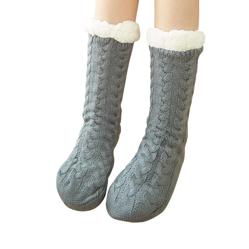 Boden Socken Erwachsene Zuhause Postpartale Socken Beinstulpen Schlaf Weihnachten Schnee Socken Korallenfleece Hausschuhe Teppich Socken