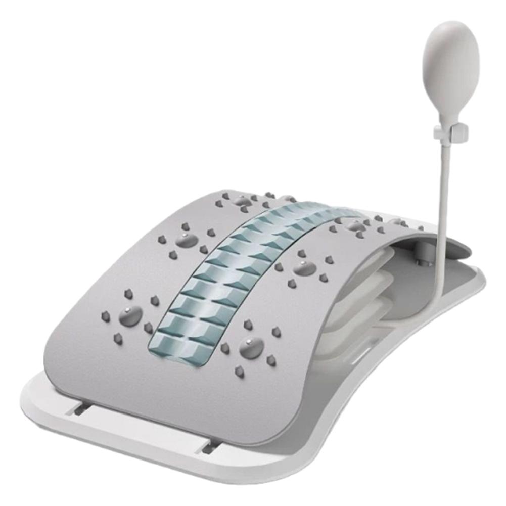Adjustable Back Massager Lumbar Support Lumbar Support Board Inflatable Regulated Spine Decompressor for Lower Back Pain Relief