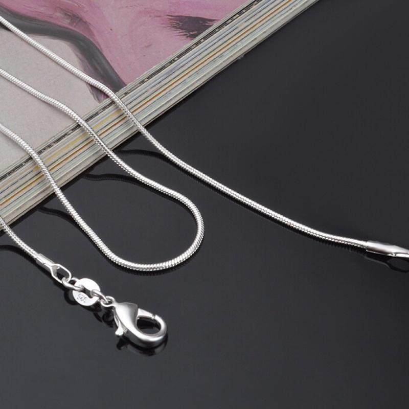 Buy Fashion Silver Chain Necklace 1mm 