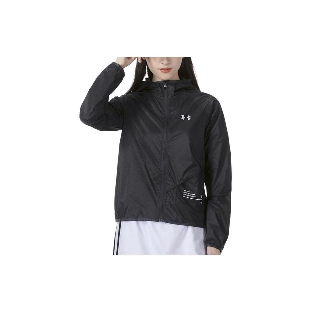 Under Armour Comfortable Casual Hooded Jacket Women Jackets Black 1326558-001