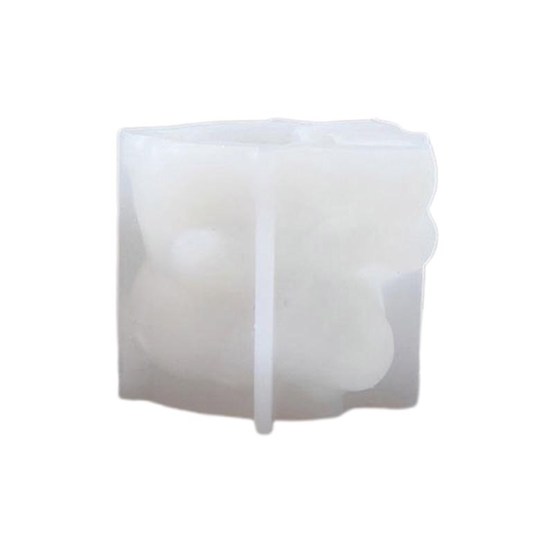 Lille bjørn dekorasjon 3D stearinlys såpeform DIY stearinlys epoksyform Håndlaget stearinlys aromavoks såpeformer for dekorasjoner