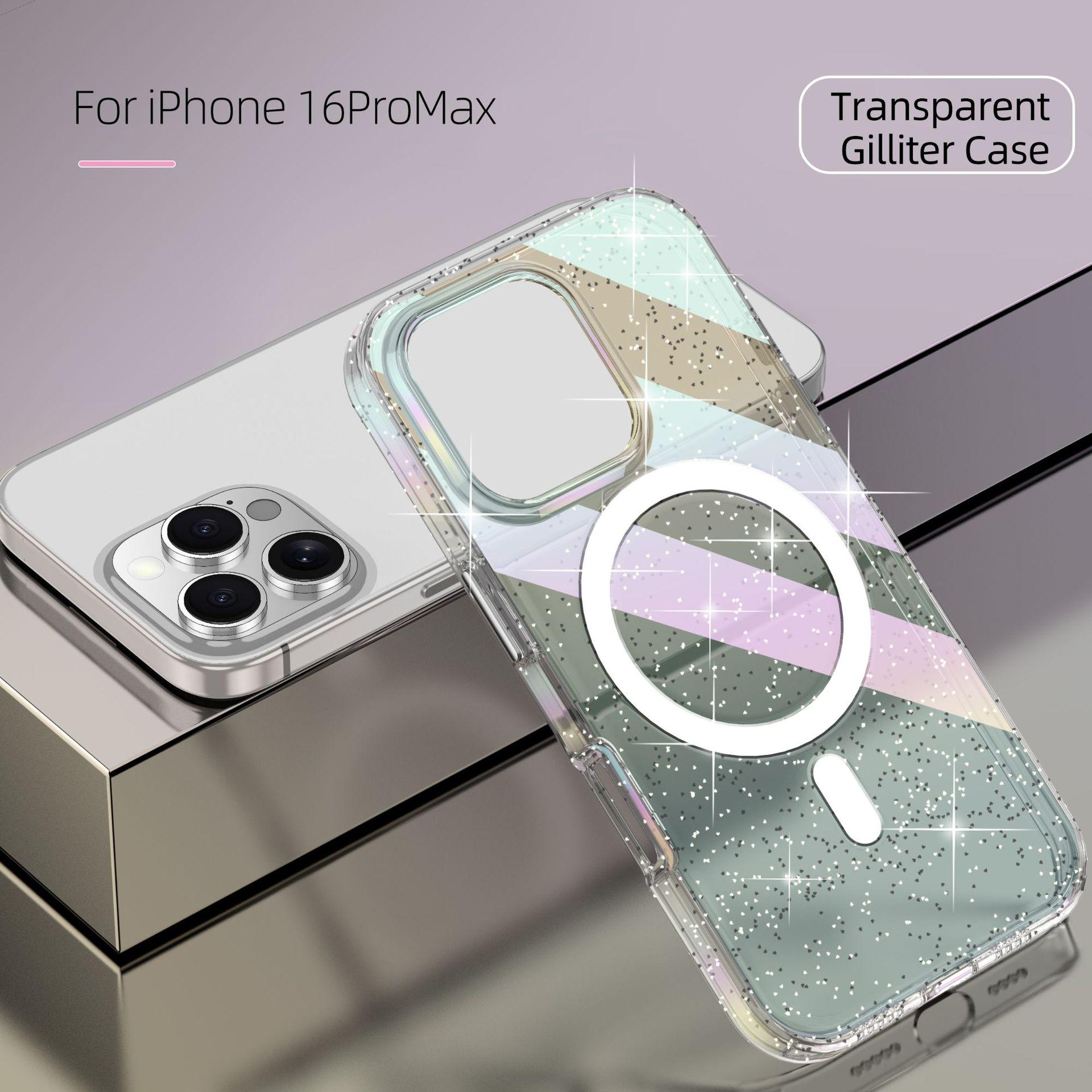 Glitter Case for iPhone 16 Pro Max Case, Shiny Bling Sparkle Cases & Soft TPU Bumper,Colourful For iPhone16 Pro Case iPhone 16 Pro Max белый