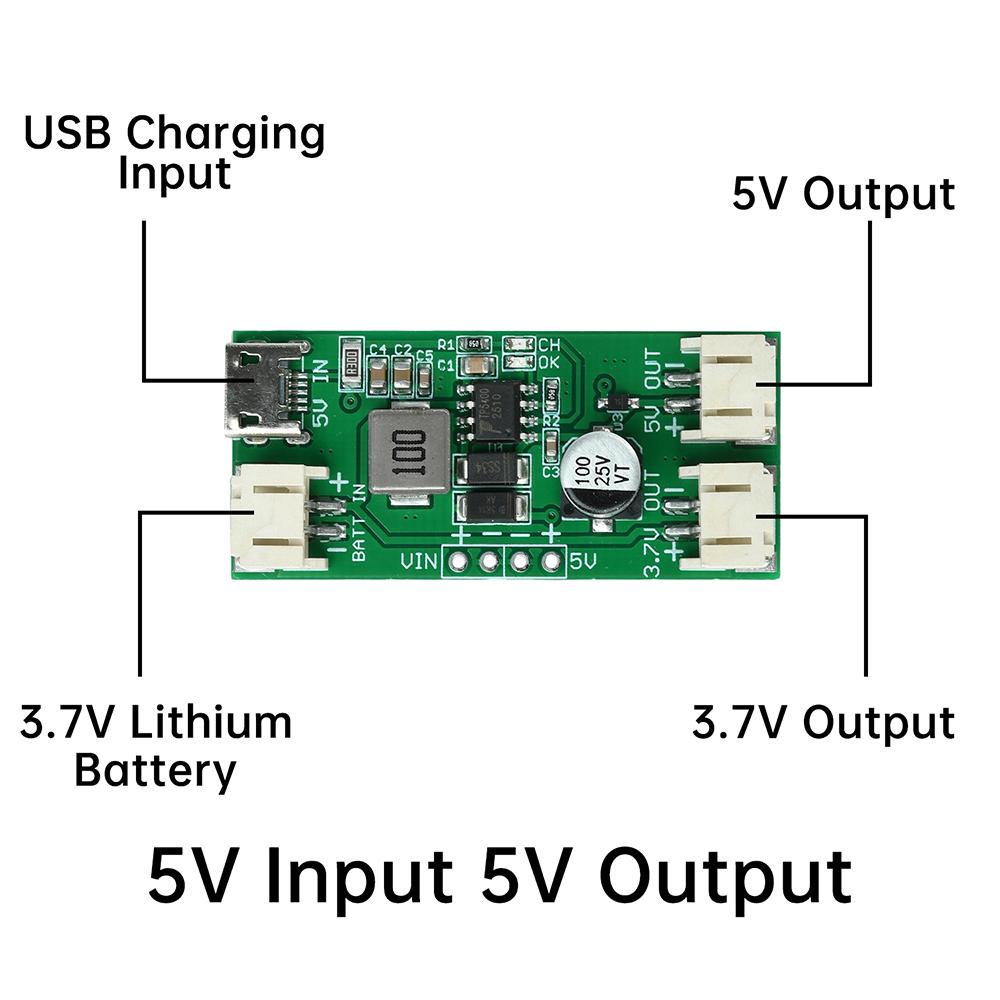 TP5400 1A Lithium Battery Charging Module 5V 1A Step Up Module Micro USB Interface