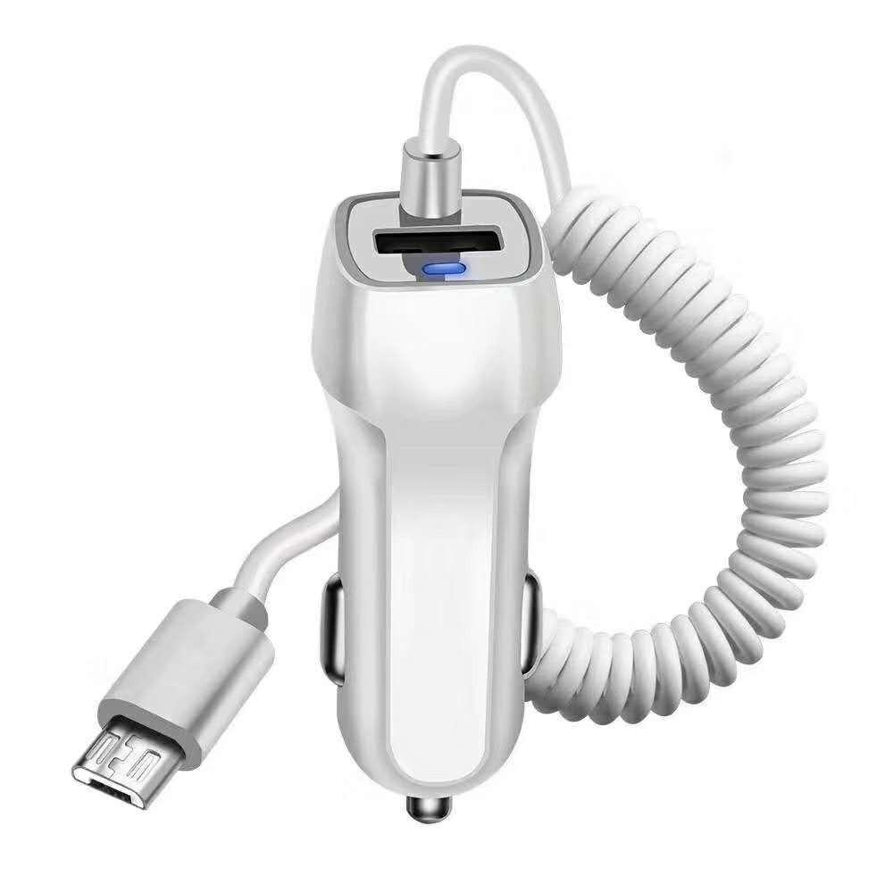 Câble de chargement de voiture compatible avec le chargeur USB Type C Gigabit Station GX6 Adaptateur 12 V-24 V Chargeur de données Adaptateur de charge double 3,1 A 15 W