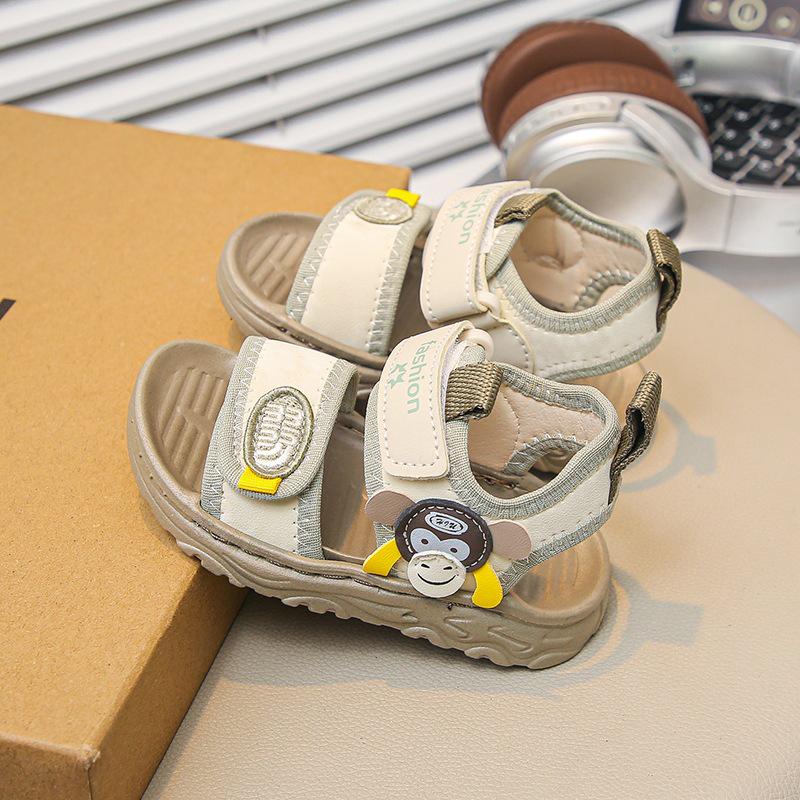 Kids Velcro Cartoon Soft Sole Toddler Shoes - Summer Beach Sandals for Boys & Girls