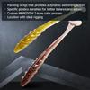 MEREDITH Crazy Shiner II Soft Lure 65 mm 80 mm Rybářská návnada Shad Silikonové návnady T-tail Wobblers Swimbait Umělá polévka leurre