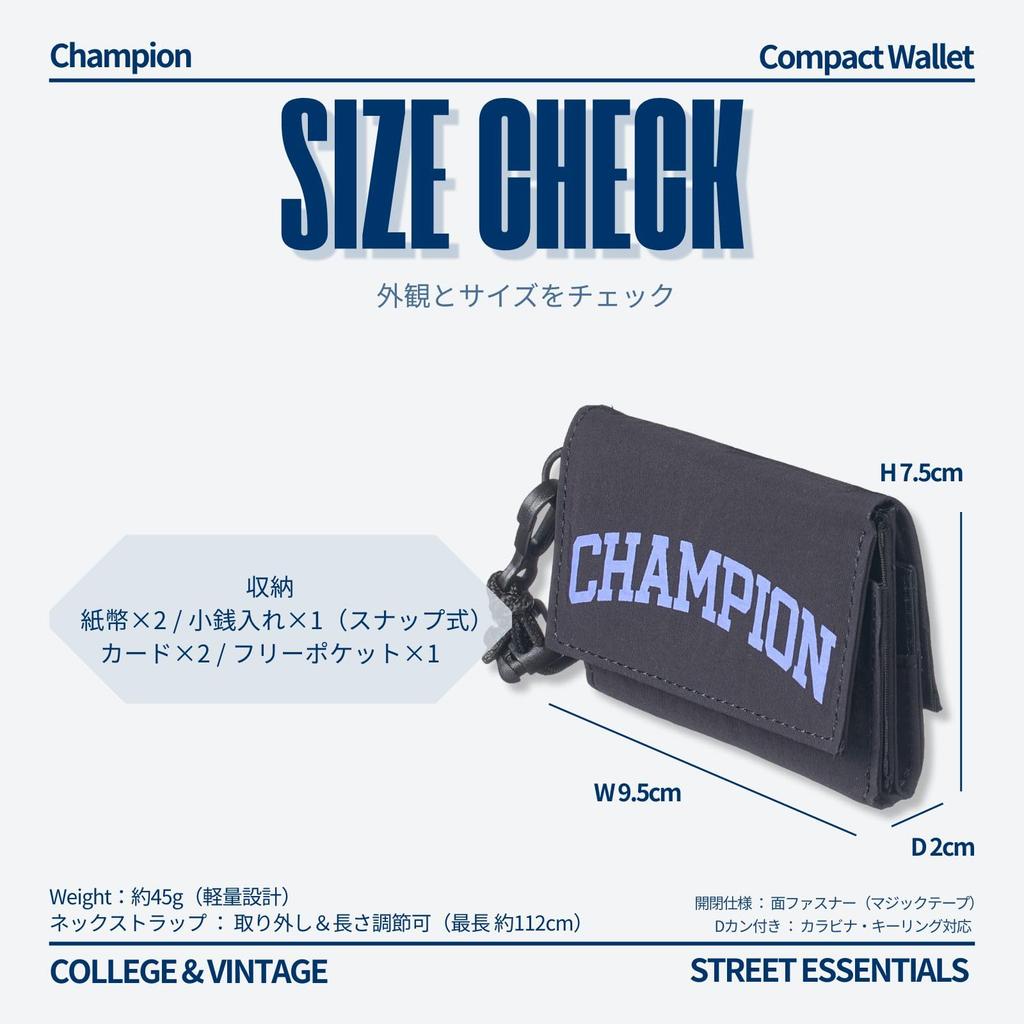 Champion Wallet for Men and Lightweight Nylon Compact Wallet with Neck Mini Wallet with Coin Peacock Blue Tri-fold Women, Strap, Purse,