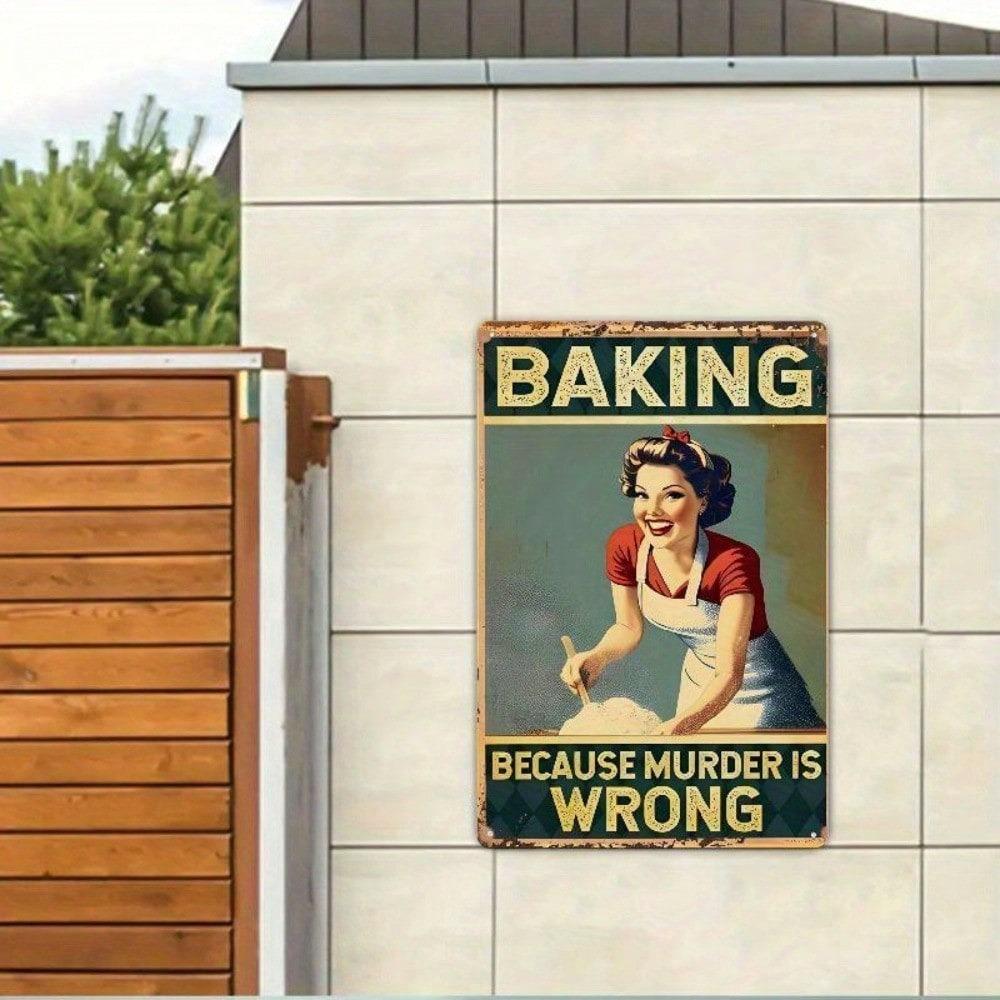 Vintage Tin Metal Sign Retro Kitchen Wall Decor Funny Quote Home Bar Cafe Art