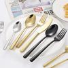 Hammered Pattern 5 Pcs Creative Cutlery Set Western Stainless Steel Knife Fork Spoon Dinnerware Set Kitchen Tableware