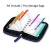 1 Set Writable Labels A8 Waterproof Pill Pouch Kit With 7/14 Color-Coded Pouches For Daily Medication Vitamins & Supplements