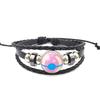Anime Poke Ball Handmade Multi Layer Woven Bracelet Anime Surrounding Time Gem Fashion Handicrafts