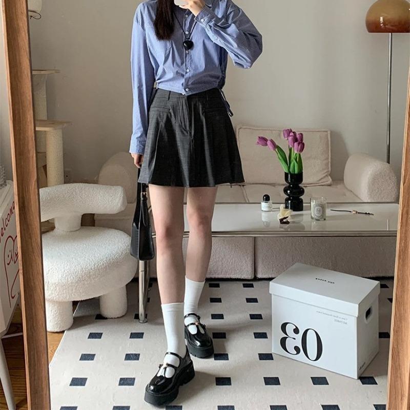 Cowhide Version~ Thick-soled Women's Single Shoes with T-button Mary Jane Small Leather Shoes Women's Genuine Leather Muffin Shoes