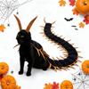 Seasonal Creature Style Costume Outfit, Companion Animal Wear with Soft Fabric, Headpiece and Clean Profile Form