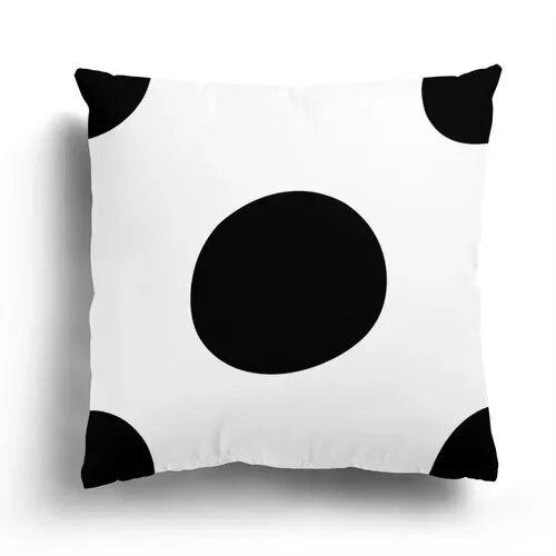Nordic black and white simple geometric print pillow case home decoration bedroom room living room sofa cushion cover 45x45cm
