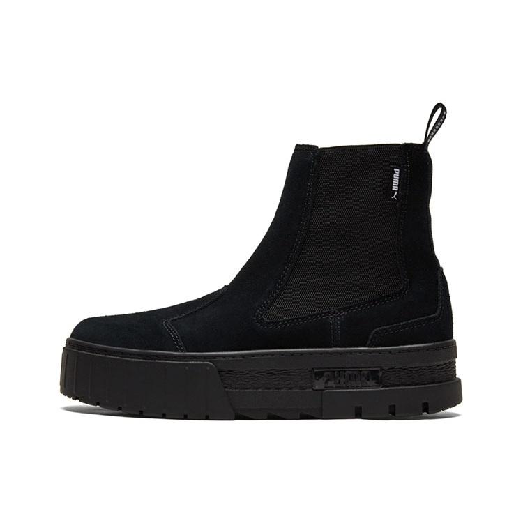 (WMNS) PUMA Mayze Chelsea Suede Triple Black Women s 382829-01 EU 36
