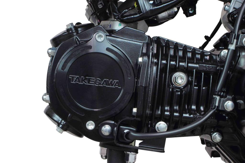 SP Takekawa 01-18-1049 L.Cylinder Head Side Cover, Black, Ducks 125, Monkey 125, CT125, Super Cub 110, etc