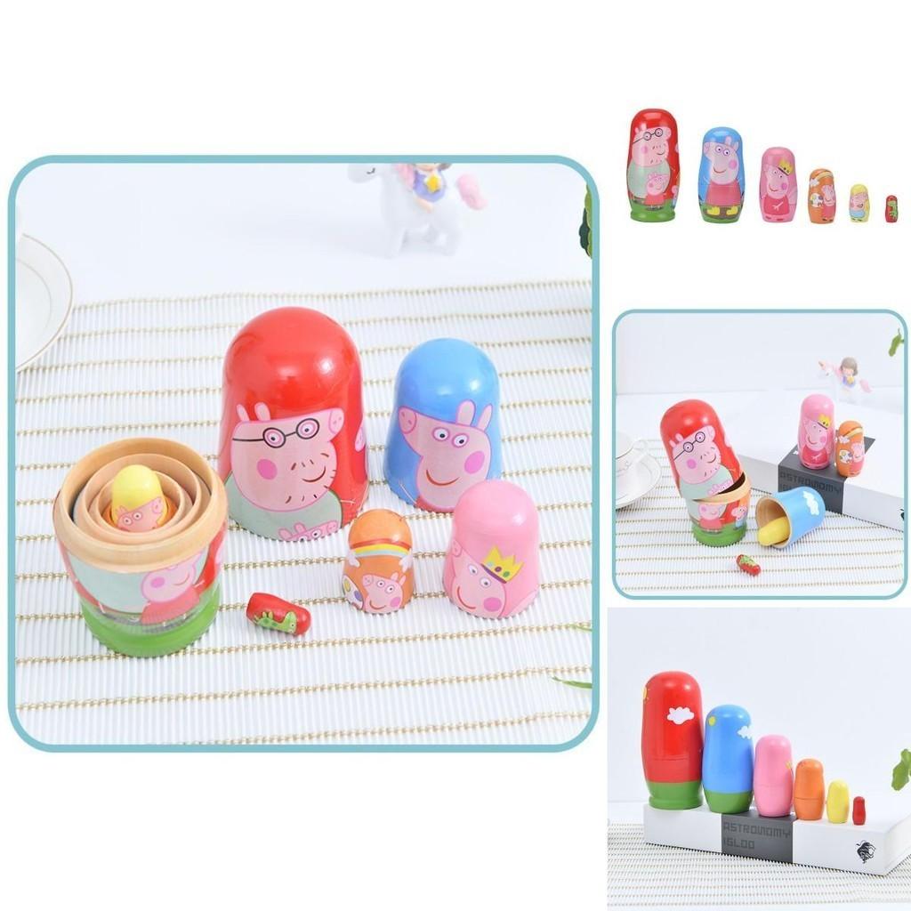 Skurrile Peppa Wutz Matroschka Puppen Kollektion Handgemacht Und Handbemalt
