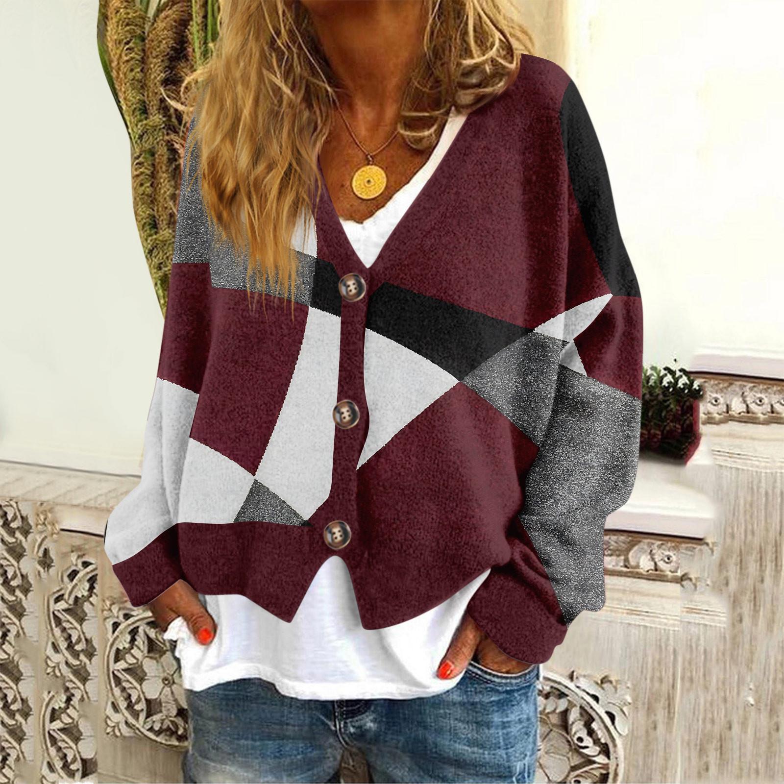 

Женская мода с длинным рукавом, рождественский принт «Снеговик-снежинка», куртка, кардиган XL винный