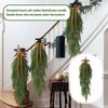 Simulated Soft-Glue Norfolk Needle Wall Hanging Christmas Tree Upside Down Vine Green Plant Holiday Decoration