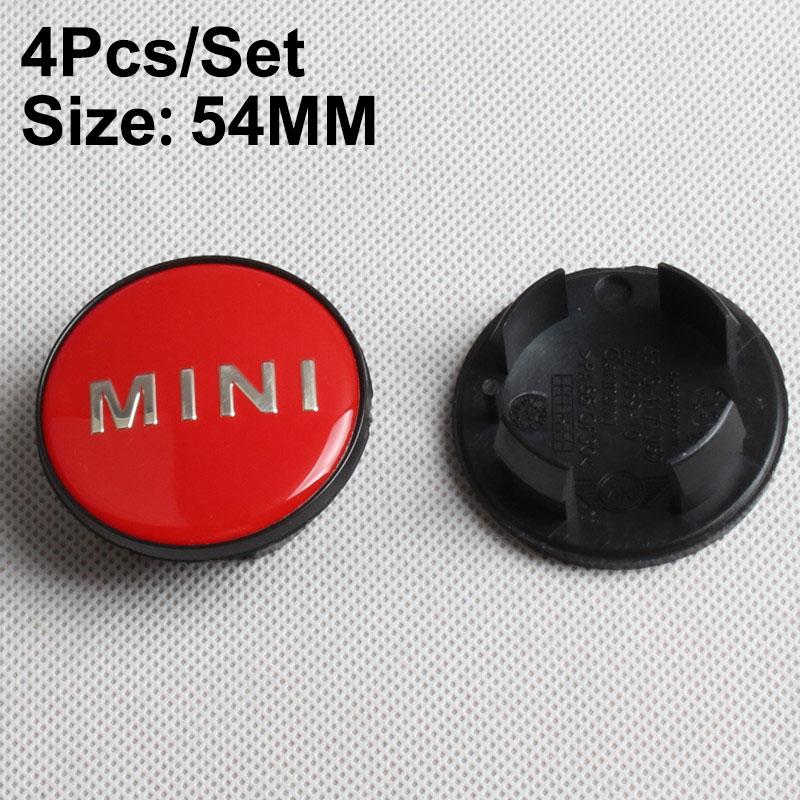 4Pcs 54MM 56MM Car Logo Wheel Center Hub Stickers Accessories For MINI One Cooper JCW Countryman Clubman Cabrio Paceman Coupe