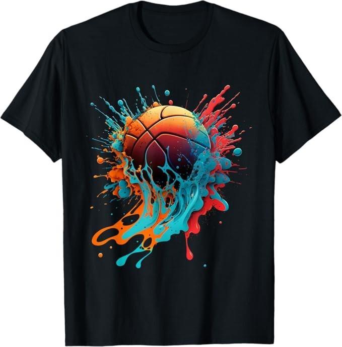 

Basketball Splash Baller Basketball Player Team Player T-Shirt 3XL