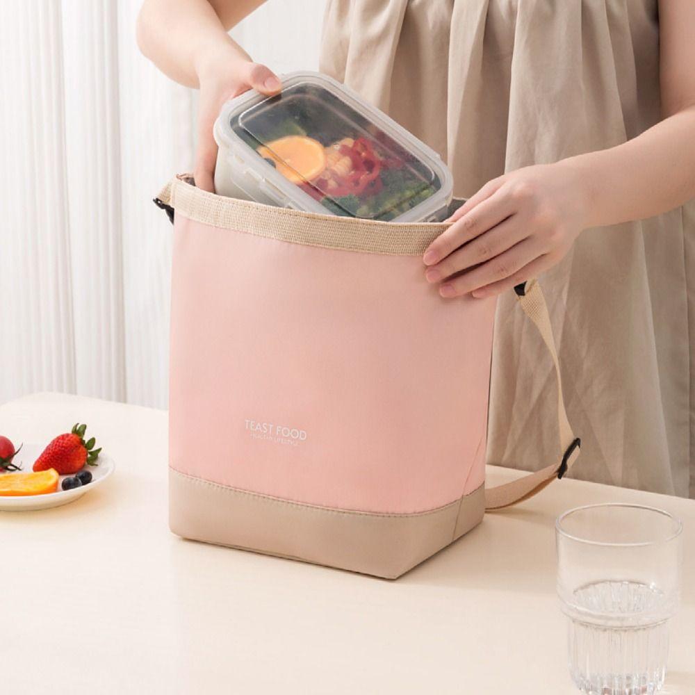 Foldable Portable Lunch Bag Waterproof Crossbody Cooler Bags Thermal Lunchbox Bag  Travel