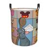 Ratatouille Anime Laundry Basket Foldable Large Clothes Storage Bin Cartoon Baby Hamper