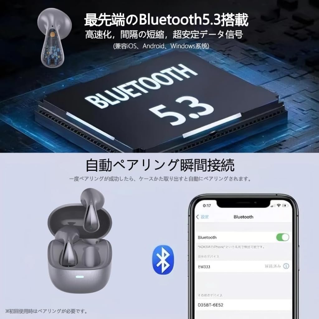 Bluetooth Wireless 2025 Cel mai recent Bluetooth Sunet Rapid Atingere pentru Web și Compatibil cu iPhone și IPX7 Întrebați Acum Căști, Căști, Căști,