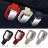 Caizqbry Car Sunglasses Car Sun Car Car Eyeglasses Sunglasses Holder Car Card Car Ticket Car PU Car Convenient Car Glasses Easy 4 Colors Red Holder,