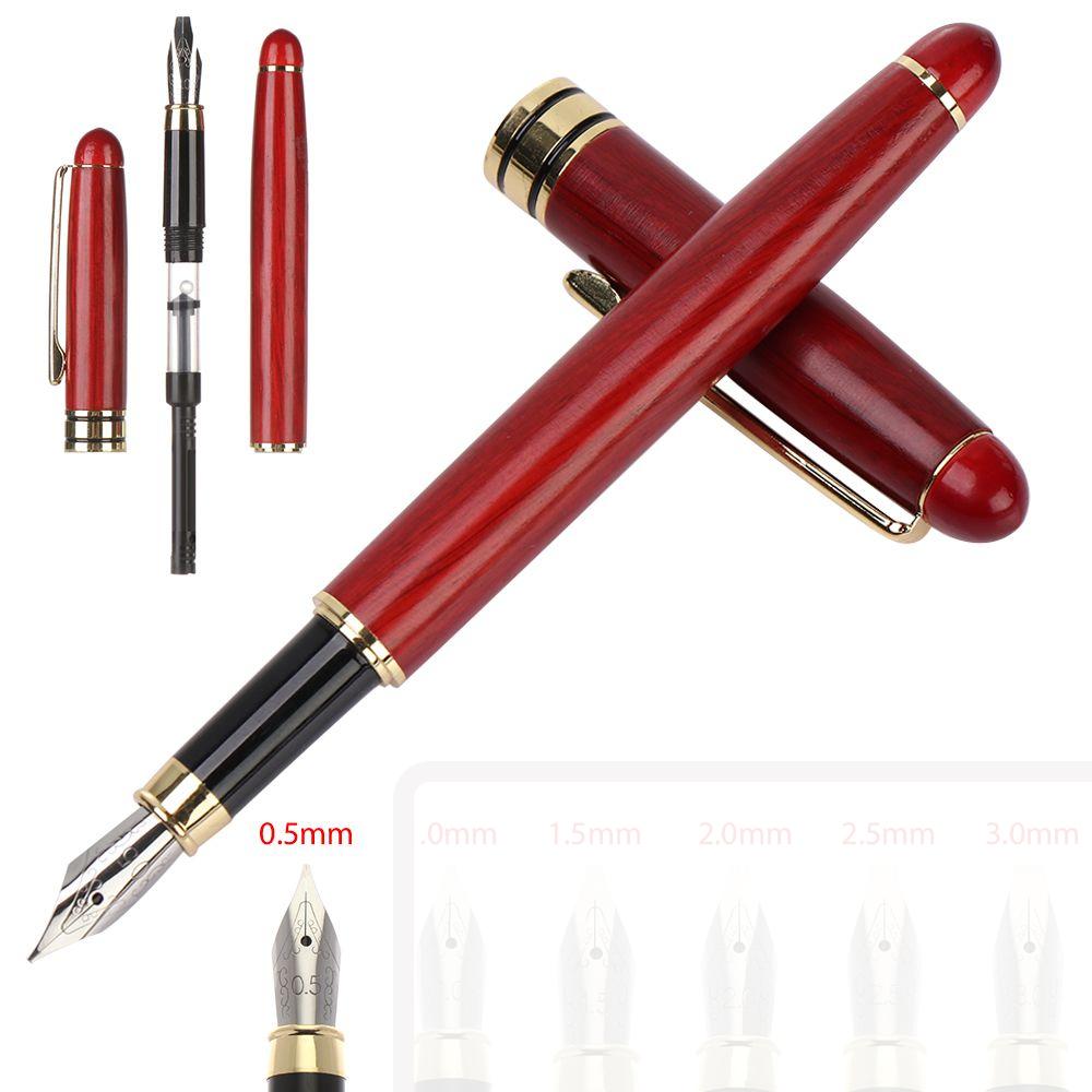 0.5mm Nib Fountain Pen Titanium Metal Writing Pens Ink Pen Fountain Writing Supplies Fountain Pen Titanium