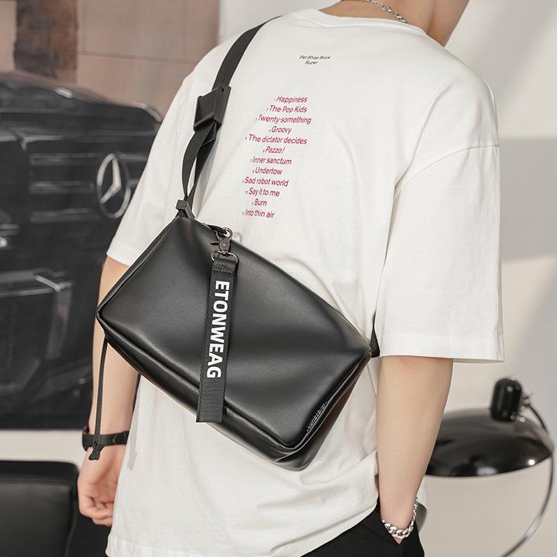 Trendy Retro Shoulder Bag, Men S Shoulder Bag, Youth Street Messenger Bag, Riding Backpack