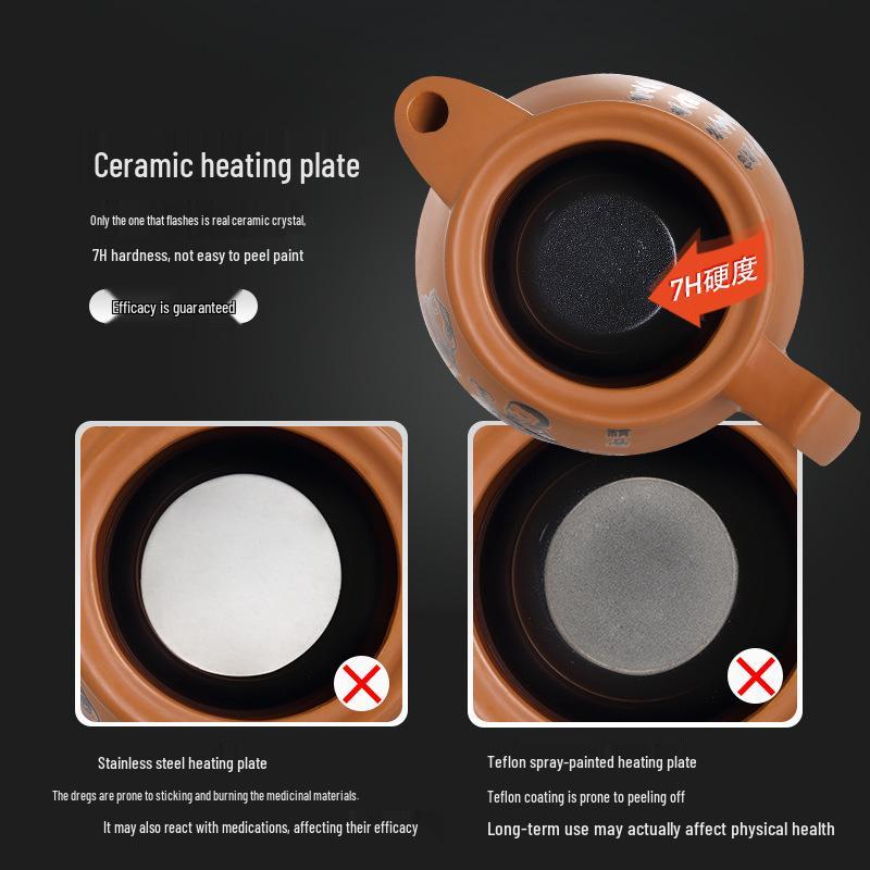 Children's Mini Ceramic Decoction Pot - 1.2L Electric Sand Pot for Traditional Chinese Medicine