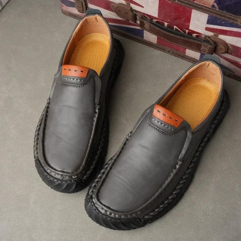 

Брендовые мужские туфли ручной работы из высококачественной кожи, удобные деловые мужские повседневные туфли большого размера 38-48 48 серый