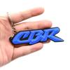 Silicone Rubber Motorcycle logo Keychain Ring Key Holder Pendant For Honda CRV Pilot Accord Civic CBR650F Forza Goldwing Rebel LV4