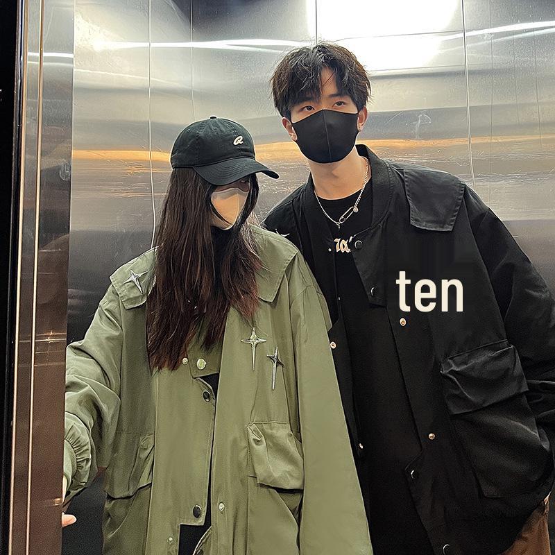 2023 Men's Retro Bomber Jacket: Vintage Baseball, National Tide, Hip Hop Couple Style